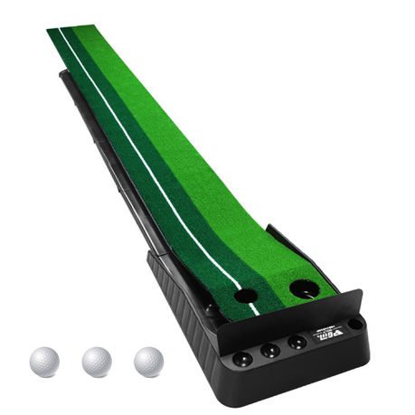 Heartdeco Golf Putting Training Auto Return Green Mat with 3 Training Balls Buy Online in Zimbabwe thedailysale.shop