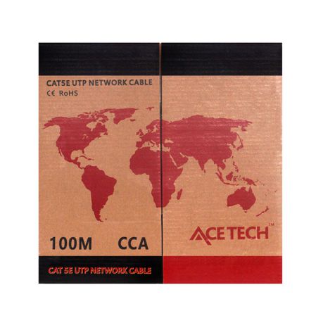 Acetech Cat 5e UTP CCA Cable (100m Box)