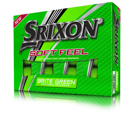 Srixon Soft Feel BRITE Golf Balls - Green