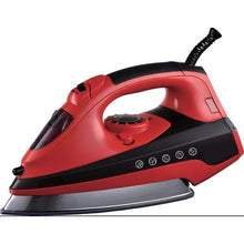 Load image into Gallery viewer, 2000W Steam Iron - Vertical, Self Cleaning &amp; Teflon Soleplate - Red/Black
