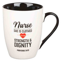 Load image into Gallery viewer, Strength &amp; Dignity Nurse - Ceramic Mug
