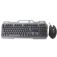 Load image into Gallery viewer, RGB Illuminated Floating Mechanical Game Metallic Keyboard &amp; Mouse Set Q808
