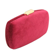 Load image into Gallery viewer, Blackcherry Microfibre Clutch-Red
