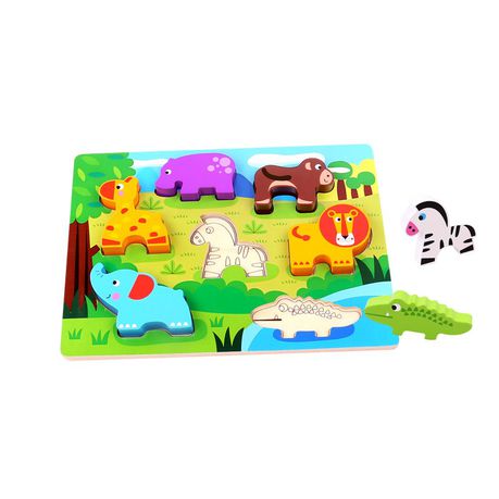 Nuovo Wooden Chunky Animal Puzzle Buy Online in Zimbabwe thedailysale.shop