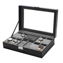 Load image into Gallery viewer, Gretmol Watch &amp; Jewellery Display Box - Black
