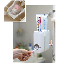 Load image into Gallery viewer, Automatic Toothpaste Dispenser &amp; Toothbrush Holder
