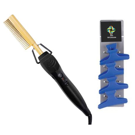 Hot Hair Straightening Comb with DL Hair Clips-DL027 Buy Online in Zimbabwe thedailysale.shop