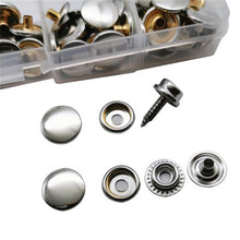 Load image into Gallery viewer, Craft DIY Leather Rivets Kit Double Cap Brass set
