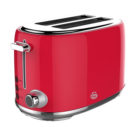 Swan Red Retro 2 Slice Toaster