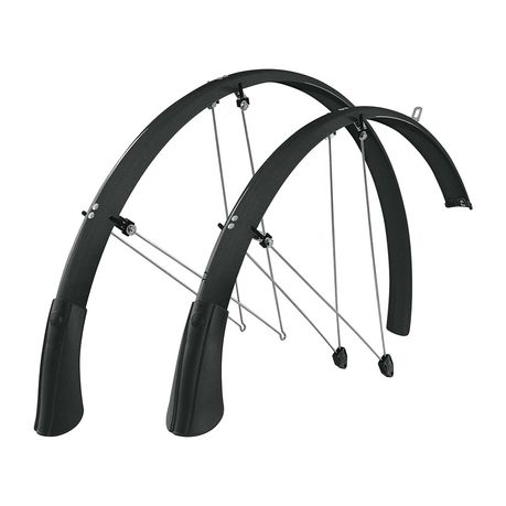 SKS Front + Rear Mudguards Extra Long – BLUEMELS Longboard Set Black