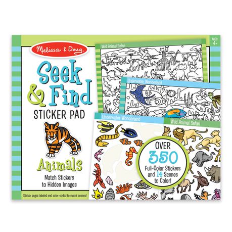 Melissa & Doug Seek & Find Sticker Pad - Animals Buy Online in Zimbabwe thedailysale.shop