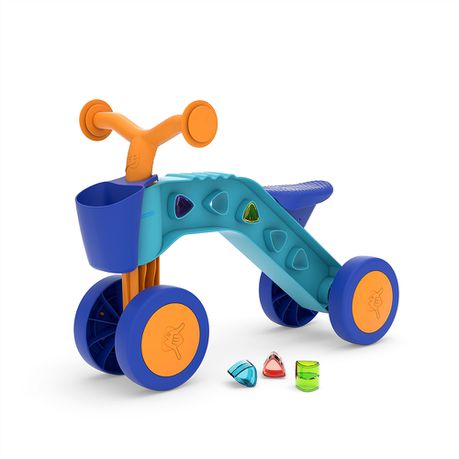 Itsibitsi Blocks 4-Wheel Ride-on Incl Basket & Playblocks Blue/Orange Buy Online in Zimbabwe thedailysale.shop