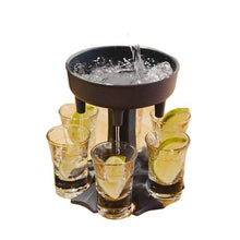 Load image into Gallery viewer, Mihuis Shooter Drink Dispenser &amp; Shot Holder with 6 Shot Acrylic Glasses
