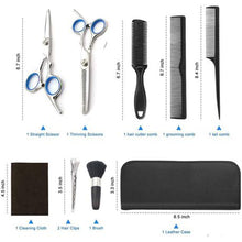 Load image into Gallery viewer, Professional Hairdressing/Barber Tools Scissors 11 Piece Set
