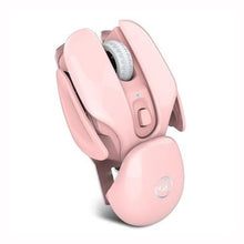 Load image into Gallery viewer, HXSJ T37 2.4GHz 1600dpi 3-modes Adjustable Wireless Mute Mouse Pink
