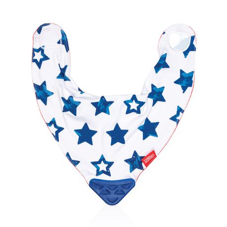 Nuby Bandana Teether Bib - Blue Buy Online in Zimbabwe thedailysale.shop