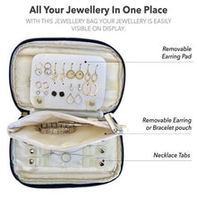 Load image into Gallery viewer, Travel Jewellery Organiser. Light and compact to store in your hand luggage
