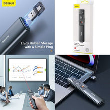 Load image into Gallery viewer, Baseus Orange Dot Series Wireless Presenter (Red Laser) - USB Type-C+TypeA
