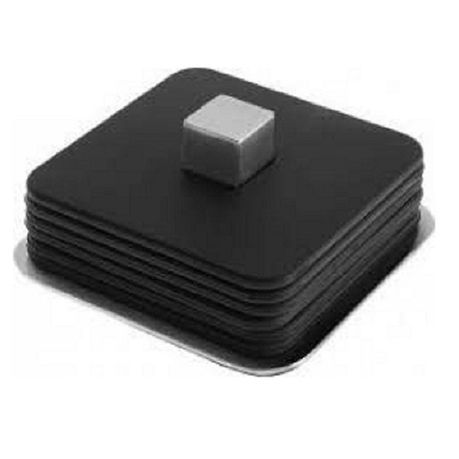 Blomus Coaster Set Square with Holder – Black Silicone TRAYAN – 6 Pieces Buy Online in Zimbabwe thedailysale.shop