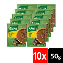 Load image into Gallery viewer, Knorr Hearty Beef Soup 10x50g
