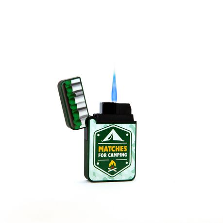 Zenga Grand Jet Flame Match Lighter - Green