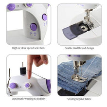 Load image into Gallery viewer, 2-Speed Double Portable Sewing Machine
