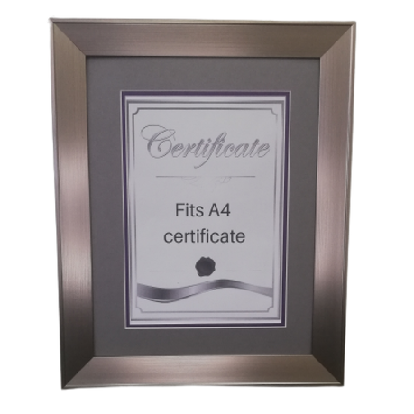 NWU Graduation Certificate Frame - A4 - Silver, Grey & Purple Buy Online in Zimbabwe thedailysale.shop