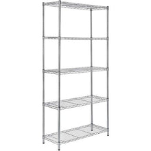 Load image into Gallery viewer, Anchor Heavy Duty 5 Tier Chrome Steel Wire Storage Shelving 160Kg per shelf
