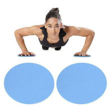 Load image into Gallery viewer, 2 Pcs Dual Core Sliders/Sided Fitness Gliding Discs-Blue
