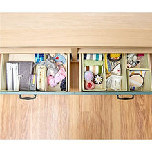 Load image into Gallery viewer, Foldable Drawer Organiser Storage Boxes - Set of 6 (Beige)
