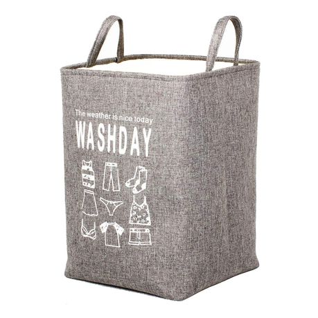 Large Collapsible Easy Storage Laundry Basket With Handles - Shady Grey Buy Online in Zimbabwe thedailysale.shop