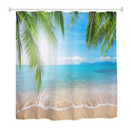 Shower Curtain Modern Custom Design - Island Buy Online in Zimbabwe thedailysale.shop