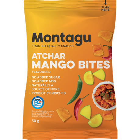 Montagu Mango Bites Atchar 10x 50g Box