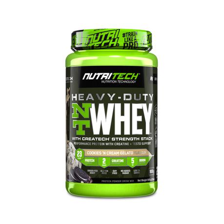 Heavy - Duty NT Whey Cookies 'n Cream Gelato 908g Buy Online in Zimbabwe thedailysale.shop