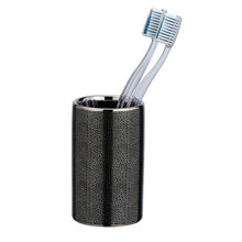 Load image into Gallery viewer, Wenko – Toothbrush Tumbler – Nuria Range – Silver/Anthracite - Ceramic
