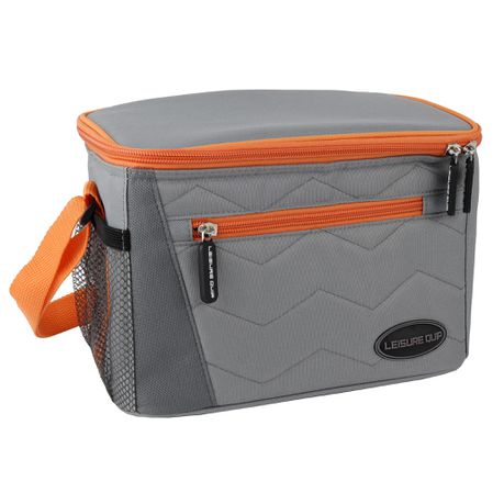 Leisure-Quip 8 Can Quilted Cooler Bag - Orange