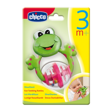 Load image into Gallery viewer, Baby Senses Frog Rattle - Multi Primary Colours
