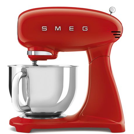 Red-Smeg Retro Full Colour Stand Mixer