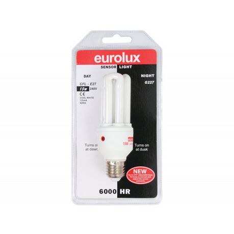 Eurolux Lamp CFL 15W E27 D/N Buy Online in Zimbabwe thedailysale.shop