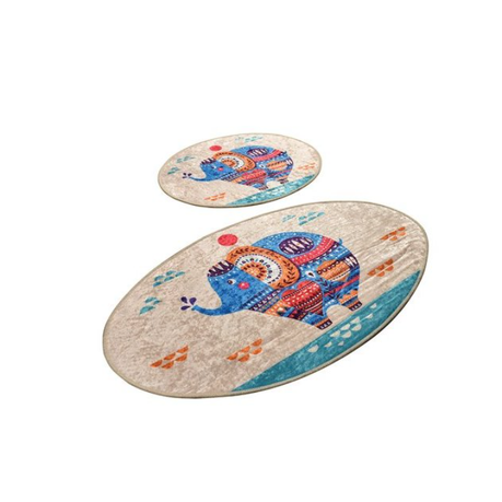 2 Piece Non-Slip Ethnic Design Bathroom Mats Set Buy Online in Zimbabwe thedailysale.shop