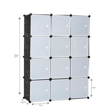 Load image into Gallery viewer, Gretmol 12 Cube Stackable Storage - Black
