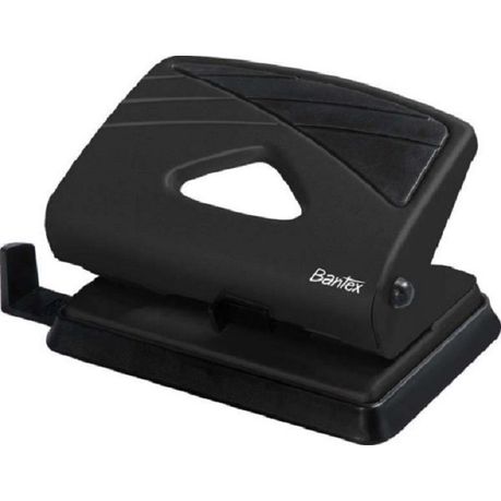 Bantex Medium Home 2 Hole Punch - Black