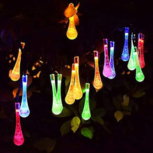 Load image into Gallery viewer, Solar String Lights Multi-Coloured Waterdrop
