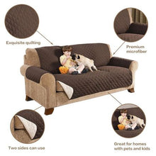 Load image into Gallery viewer, Reversible 2 Seats sofa cover couch cover Pet Protector
