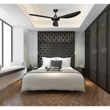 Load image into Gallery viewer, Zebbies Lighting - Harrier Black - Matt Black Ceiling Fan with No Light
