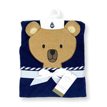 Load image into Gallery viewer, Baby Hooded Towel - Sailor Bear
