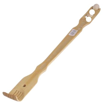 Bamboo Back Scratcher - With Massage Wheel Buy Online in Zimbabwe thedailysale.shop