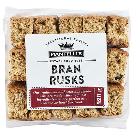 Mantelli's Rusks Homestyle - Bran 2 X 320G