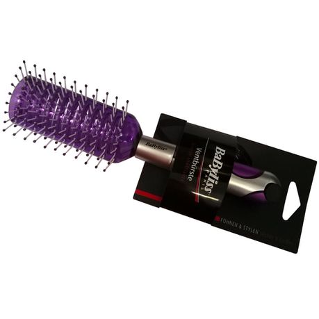 BaByliss Plastic Vent Hair Brush - Purple & Silver for Ladies Girls Womens Buy Online in Zimbabwe thedailysale.shop