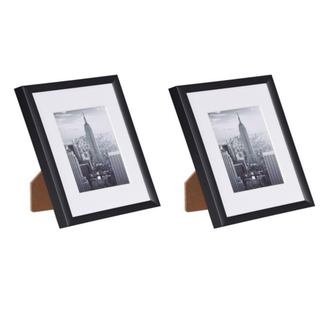 Manhattan frame Pic Size 20x30cm Mountboard 13x18cm - 2 Pack - Black Buy Online in Zimbabwe thedailysale.shop